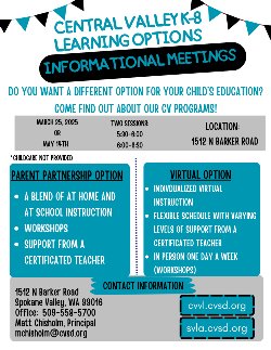 K-8 Learning Options Informational Night